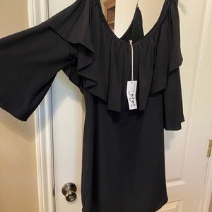 VaVa On or Off the Shoulder Black Dress